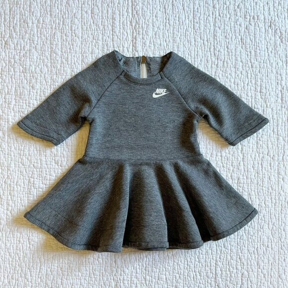 Nike Sportswear Tech Fleece Dress In Grey - Picture 3 of 8